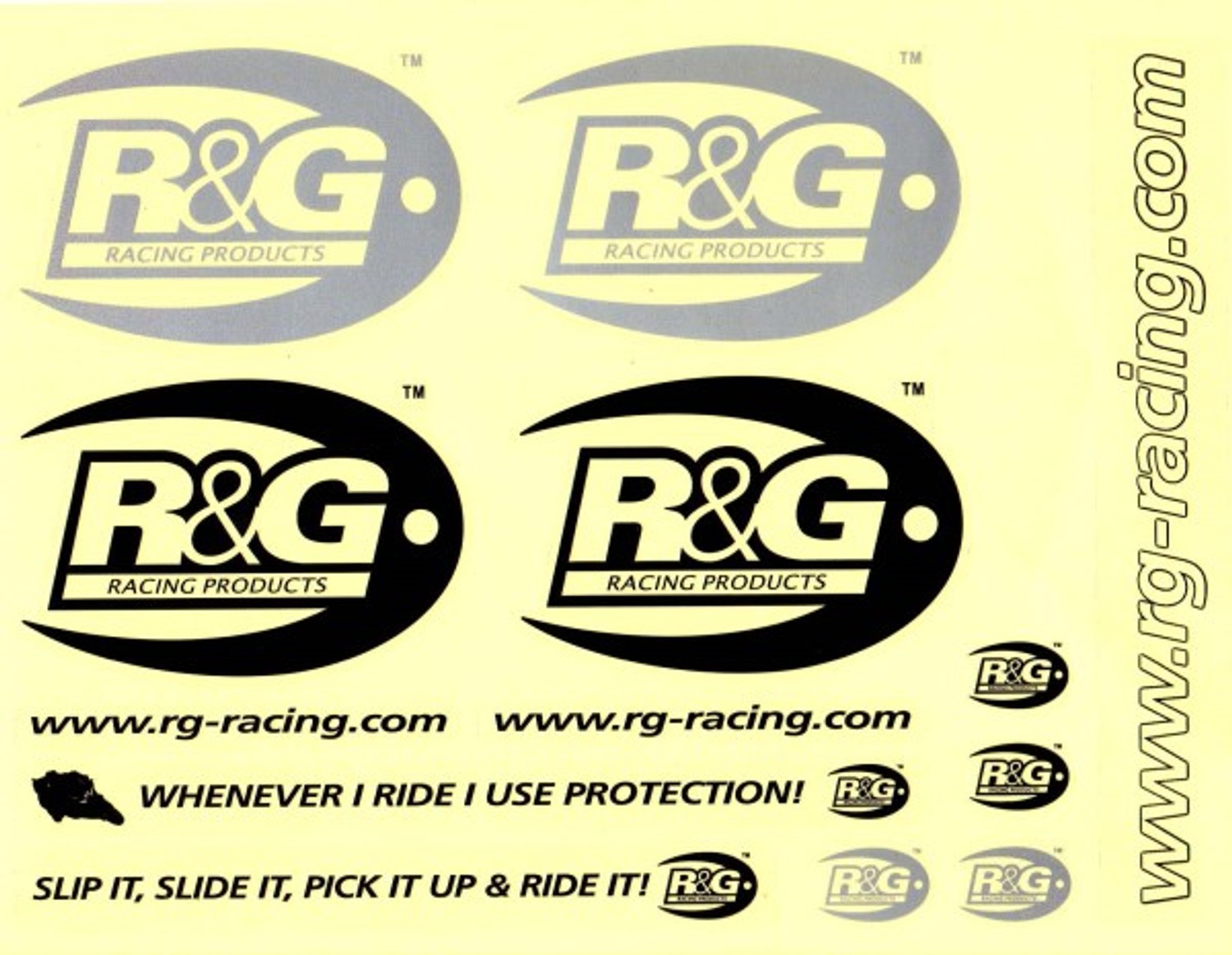 R&G Racing Sticker Sheet R&G Racing Sticker Sheet